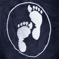 Two Bare Feet Kids Towelling Changing Robe - Black Extra Image 3 Preview